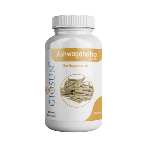 Ashwagandha - 500mg Capsule (May help in relieving  Anxiety & Stress Helps To Boost Immunity)