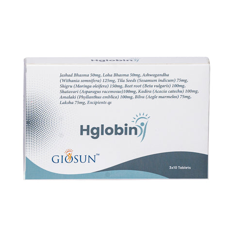 Hglobin Capsules - Elevate your health naturally (Pack of 3x10 Capsules - 1250mg)