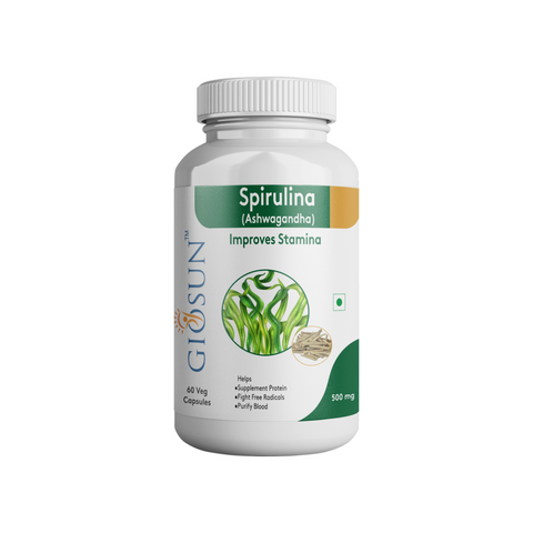 Spirulina with Ashwagandha - 500mg Capsule