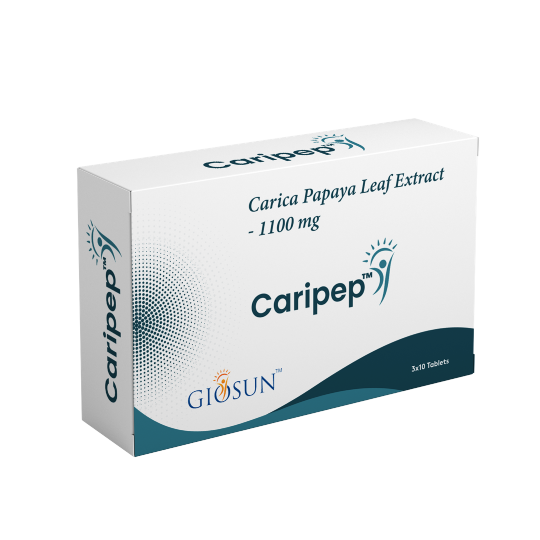 Caripep - 1250mg Tablet (Dengue; To heal open Wounds & Sores; To support the Immune System; Promotes Platelets)