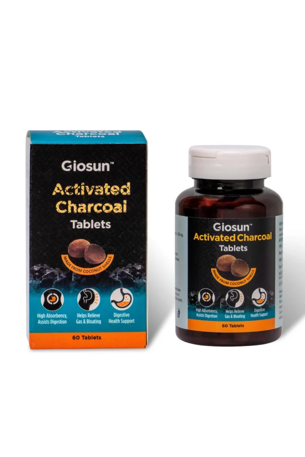 Giosun Activated Charcoal  Tablets (Helps in conditions like intestinal gas ) - Image 4