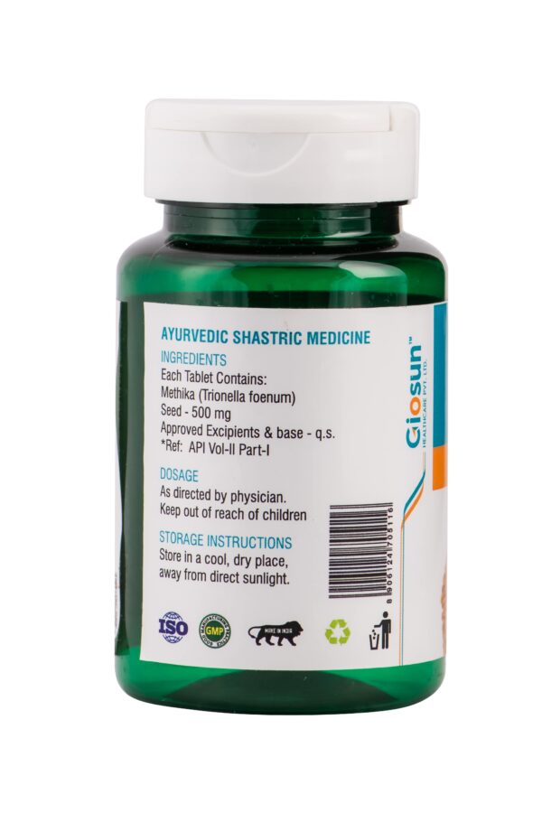 Methi Capsules - Helps to Lower the Risk of Heart & BP | Maintain Sugar Levels (60 Capsules - 500/1000mg - Veg) - Image 3