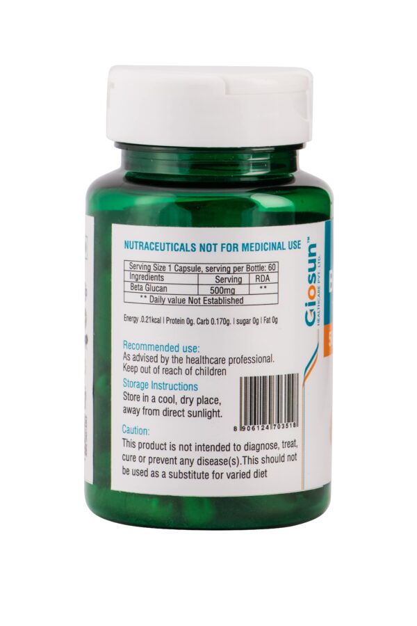 Beta Glucan - 500mg Capsule - Image 3