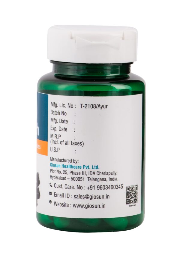 Shilajit Capsules - Helps in Strength, Stamina | increase performance (60 Capsules - 500 mg - Veg) - Image 2