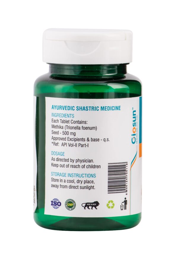 Methi Capsules - Helps to Lower the Risk of Heart & BP | Maintain Sugar Levels (60 Capsules - 500/1000mg - Veg) - Image 6