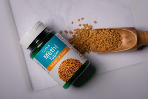 Methi Capsules - Helps to Lower the Risk of Heart & BP | Maintain Sugar Levels (60 Capsules - 500/1000mg - Veg) - Image 7
