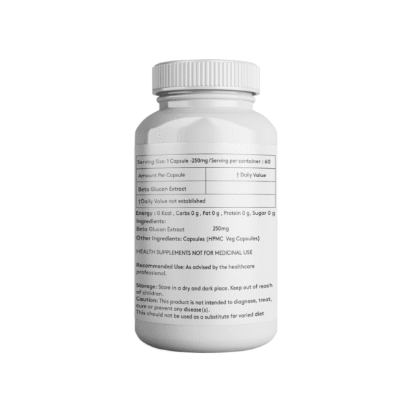 Beta Glucan - 250mg Capsule - Image 3
