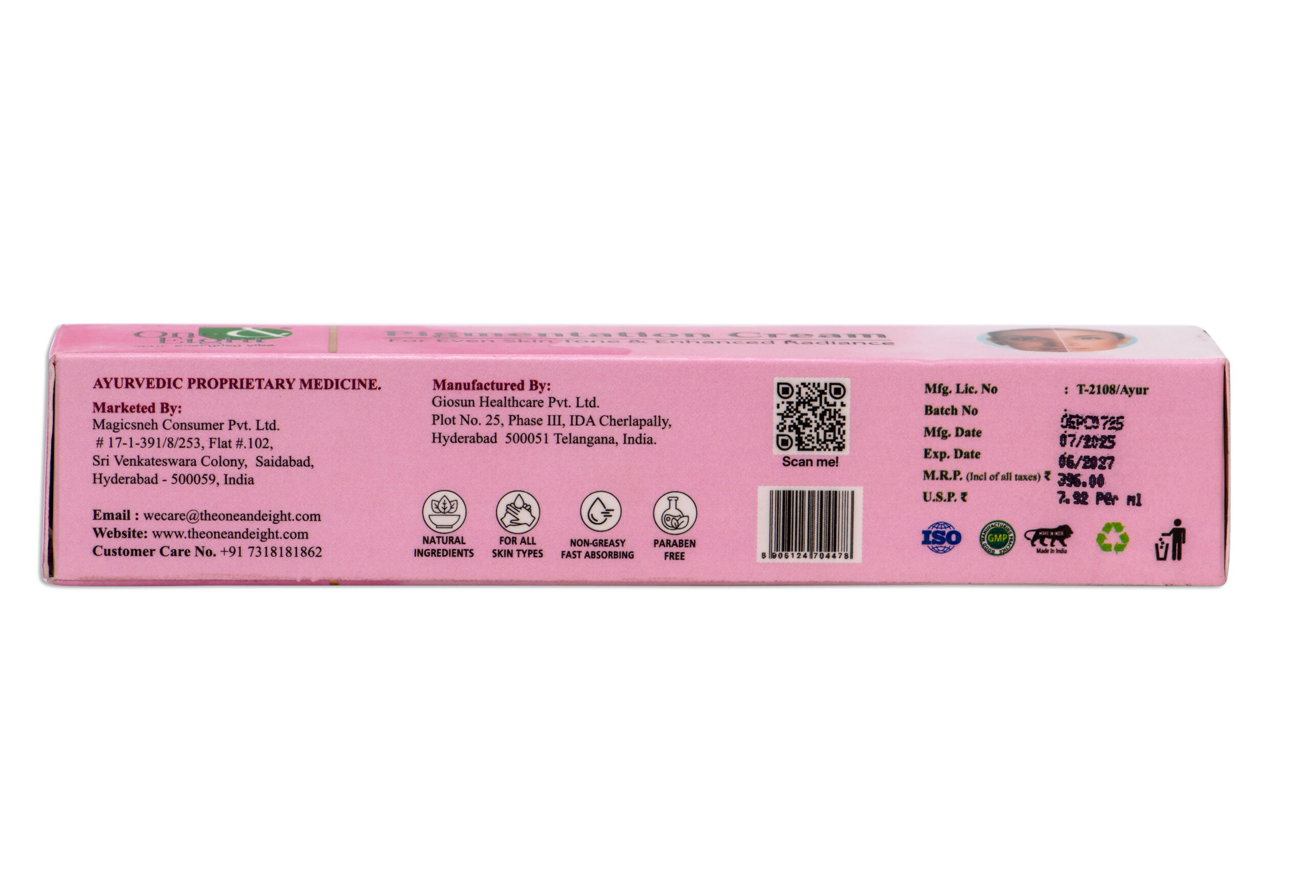 One & Eight Pigmentation Cream - Image 4