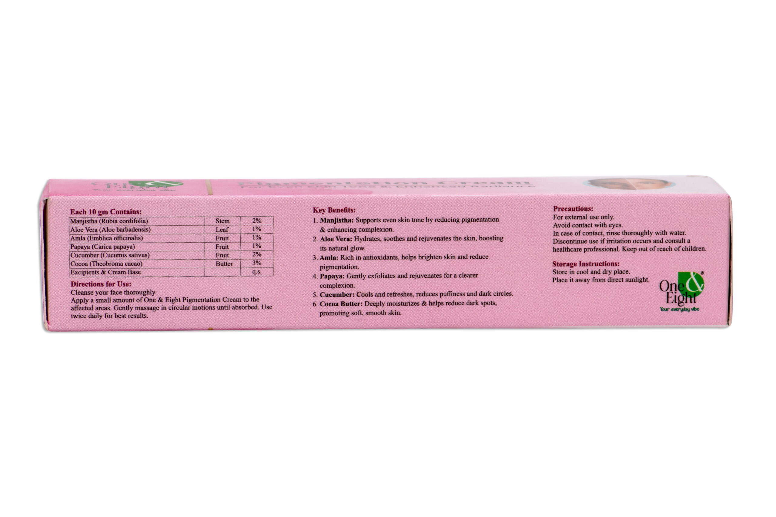 One & Eight Pigmentation Cream - Image 5